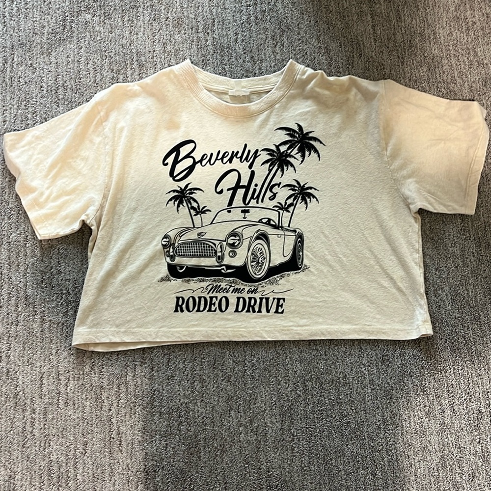 Kids Beverly Hills cropped shirt size small